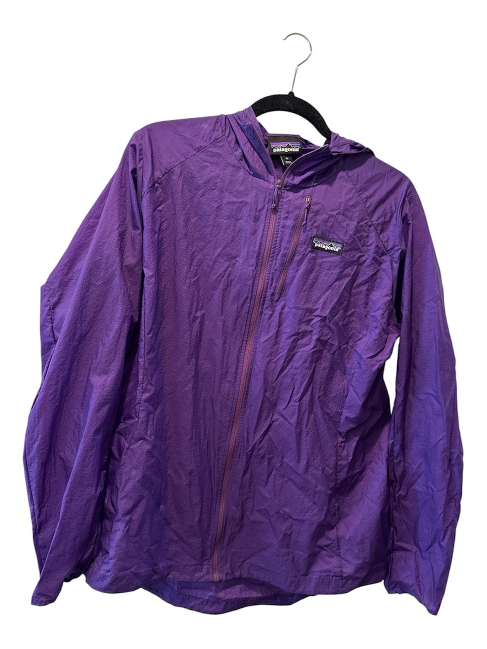 Patagonia Purple Hooded Windbreaker Jacket